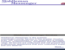 Tablet Screenshot of middlemanmessenger.com